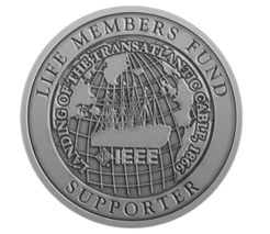 IEEE Life Members pewter coaster